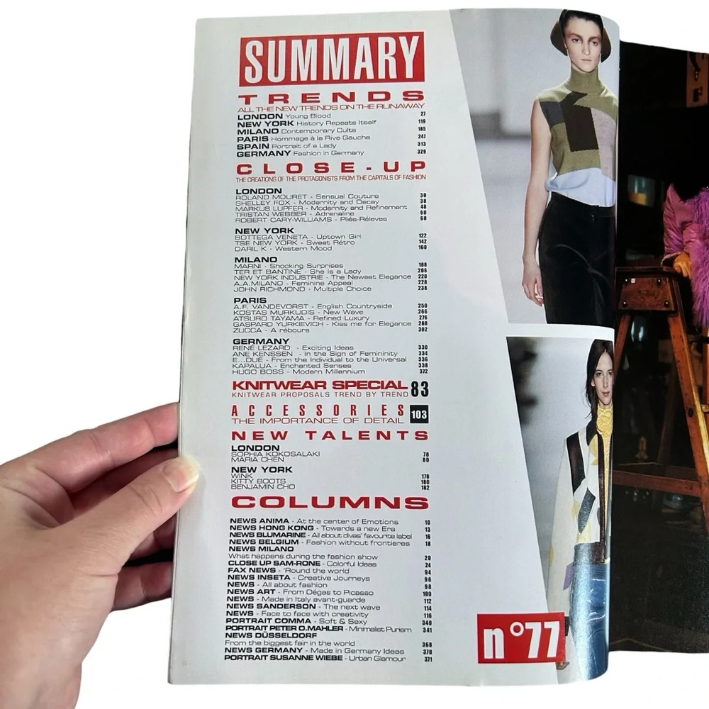 Vintage Y2K Collezioni Magazine #77 Autumn/Winter 2000 Designer Runway Fashion